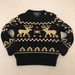Cute Ralph Lauren deer sweater 18 months